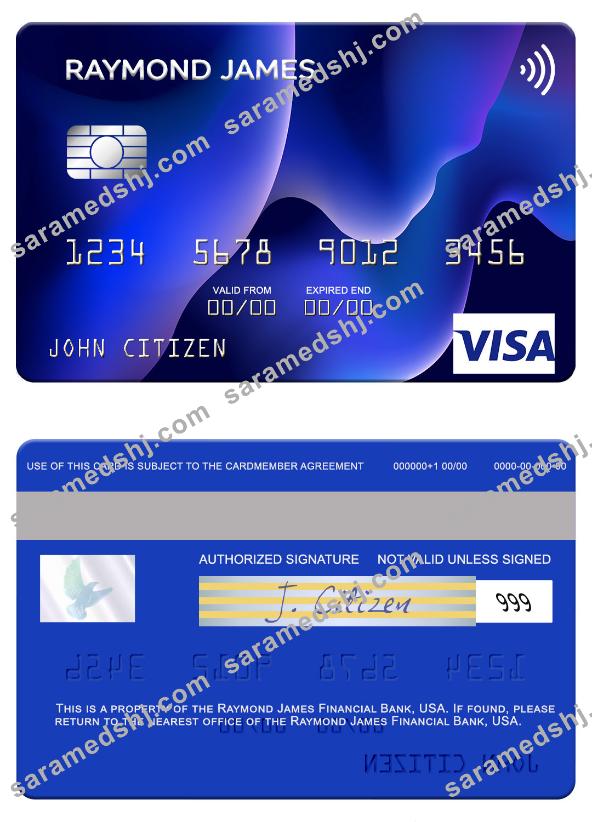 USA Raymond James Financial Bank visa card